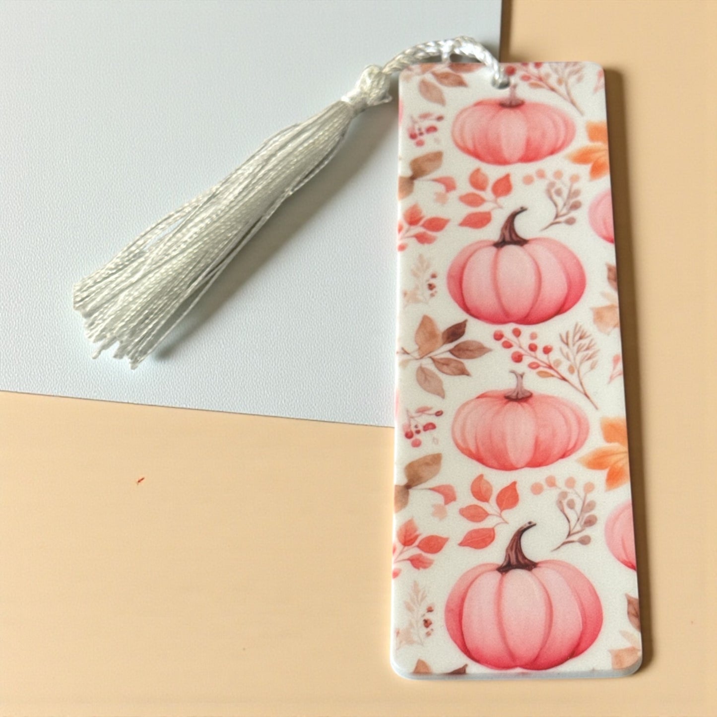 Pink Pumpkin acrylic bookmark