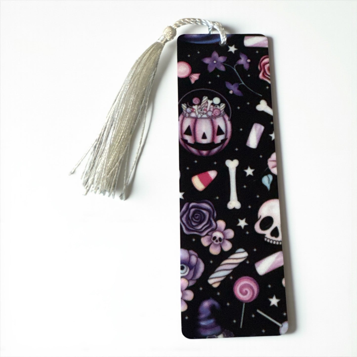 Halloween candy acrylic bookmark
