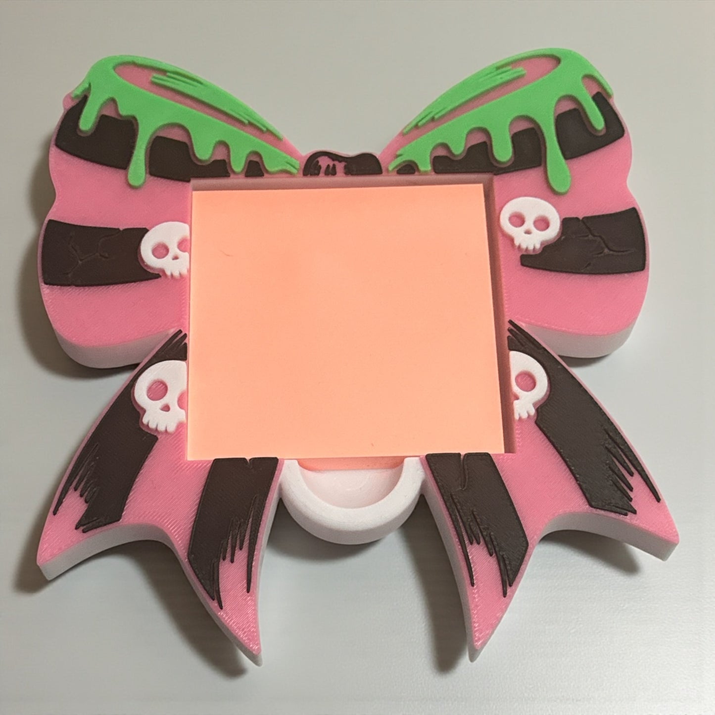 Spooky Bow 3D printed sticky note holder