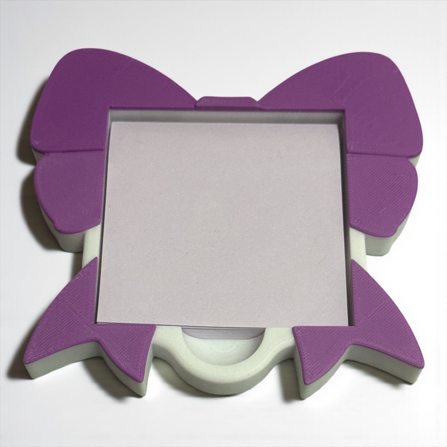 Bow 3D printed sticky note holder