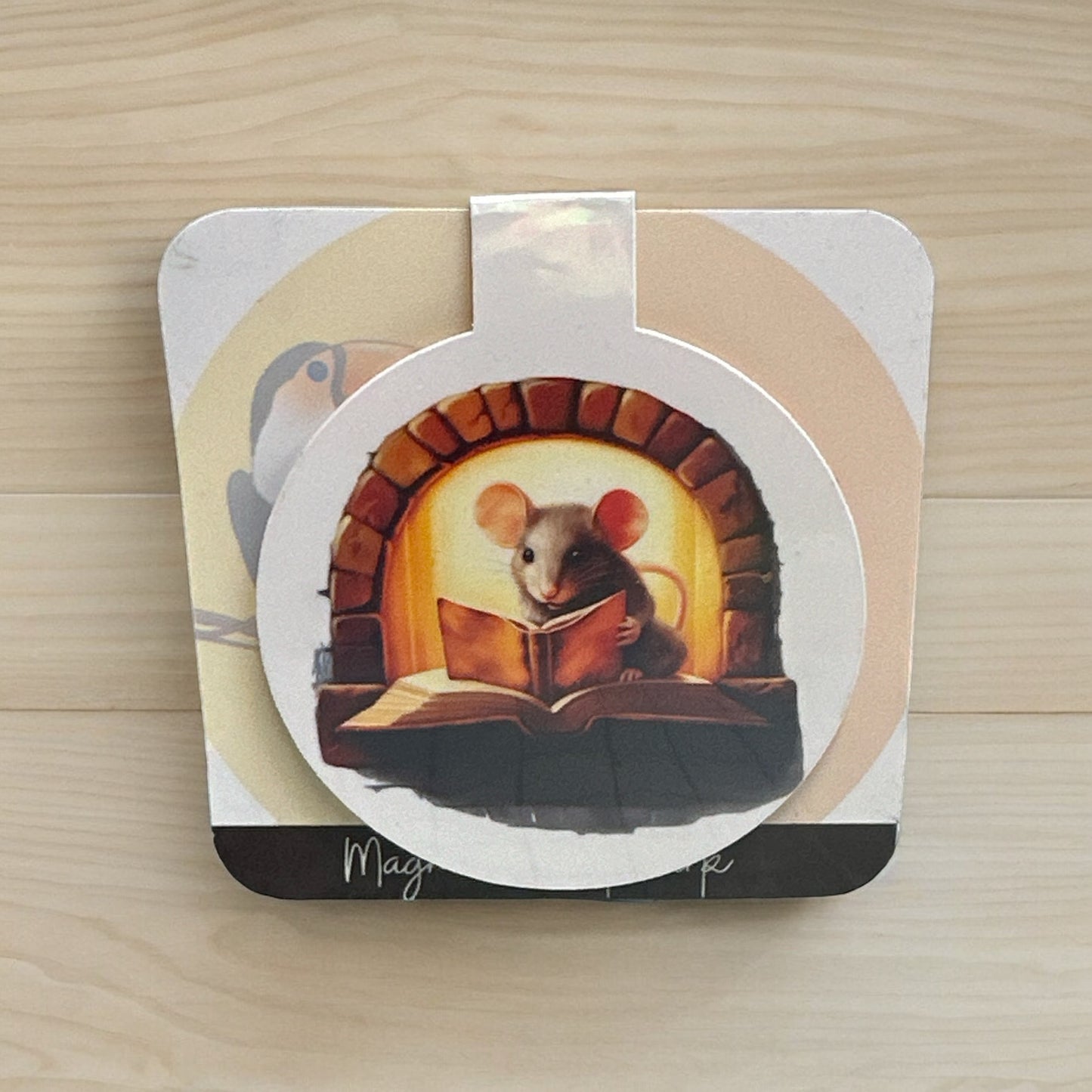 Mouse Holographic Magnetic Bookmark