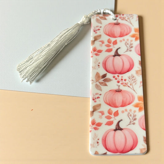 Pink Pumpkin acrylic bookmark
