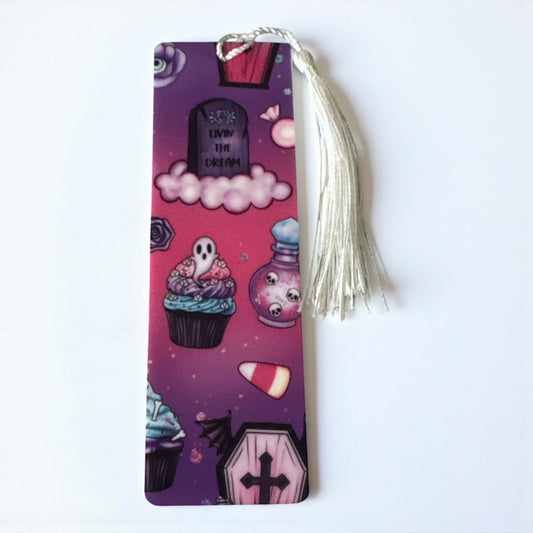 Spooky acrylic bookmark