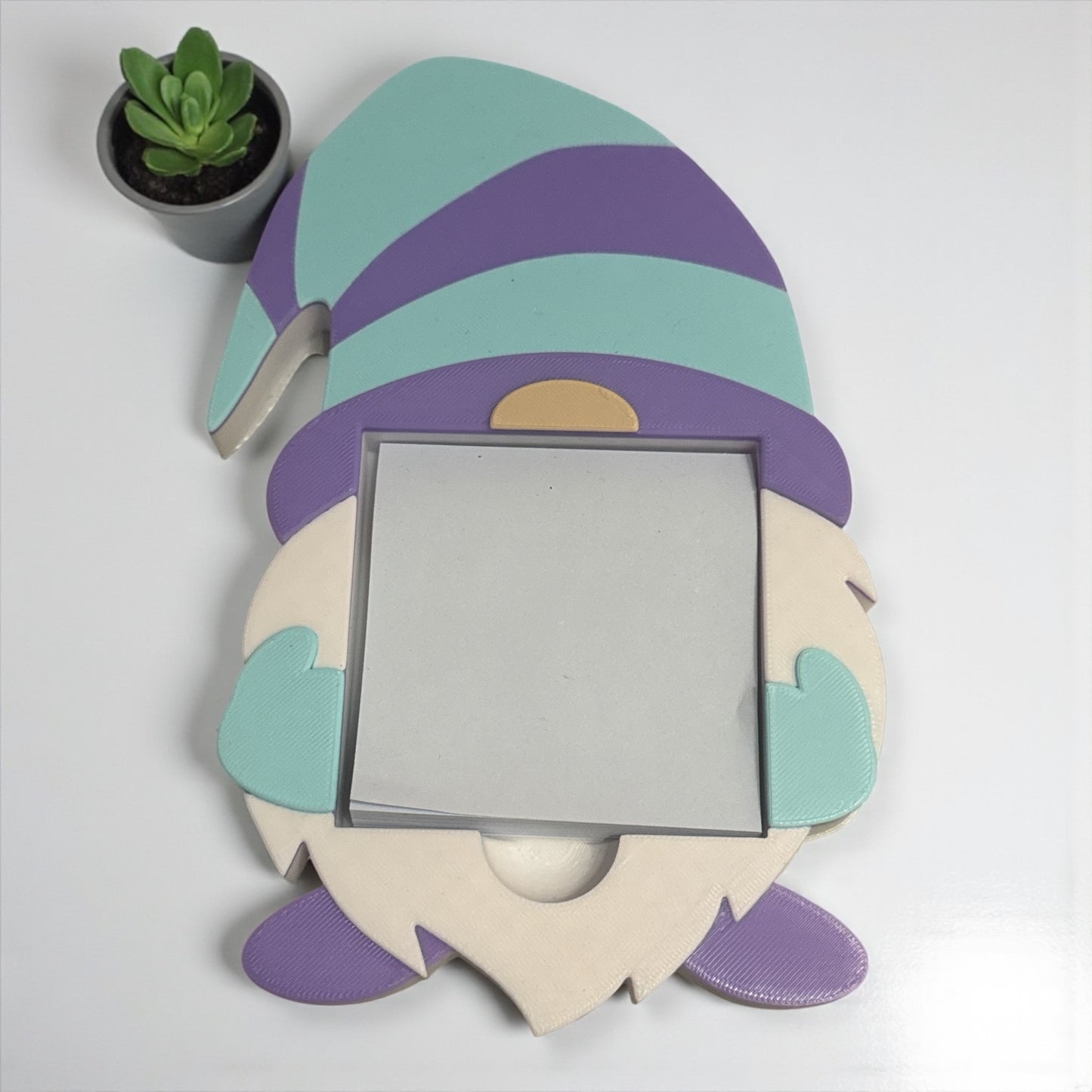 Gonk 3D printed sticky note holder