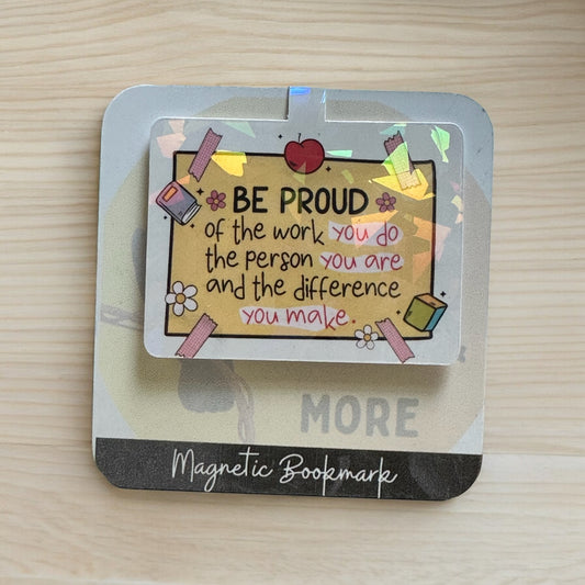 Be proud Holographic Magnetic bookmark